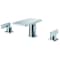 Alfi Brand Polished Chrome Two-Handle 8" Widespread Bathroom Faucet AB1884-PC - alternate 1